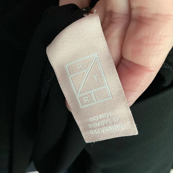 Derek Lam V Neck Black Silhouette Seam Dress US Sz 10 Italy - Picture 12 of 12